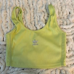 Adidas Yellow 3-Stripe Tank
